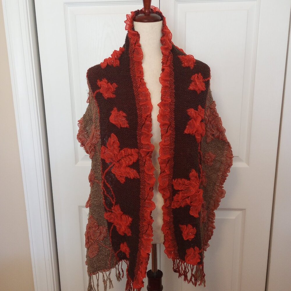 Vintage Tasseled Wrap Scarf